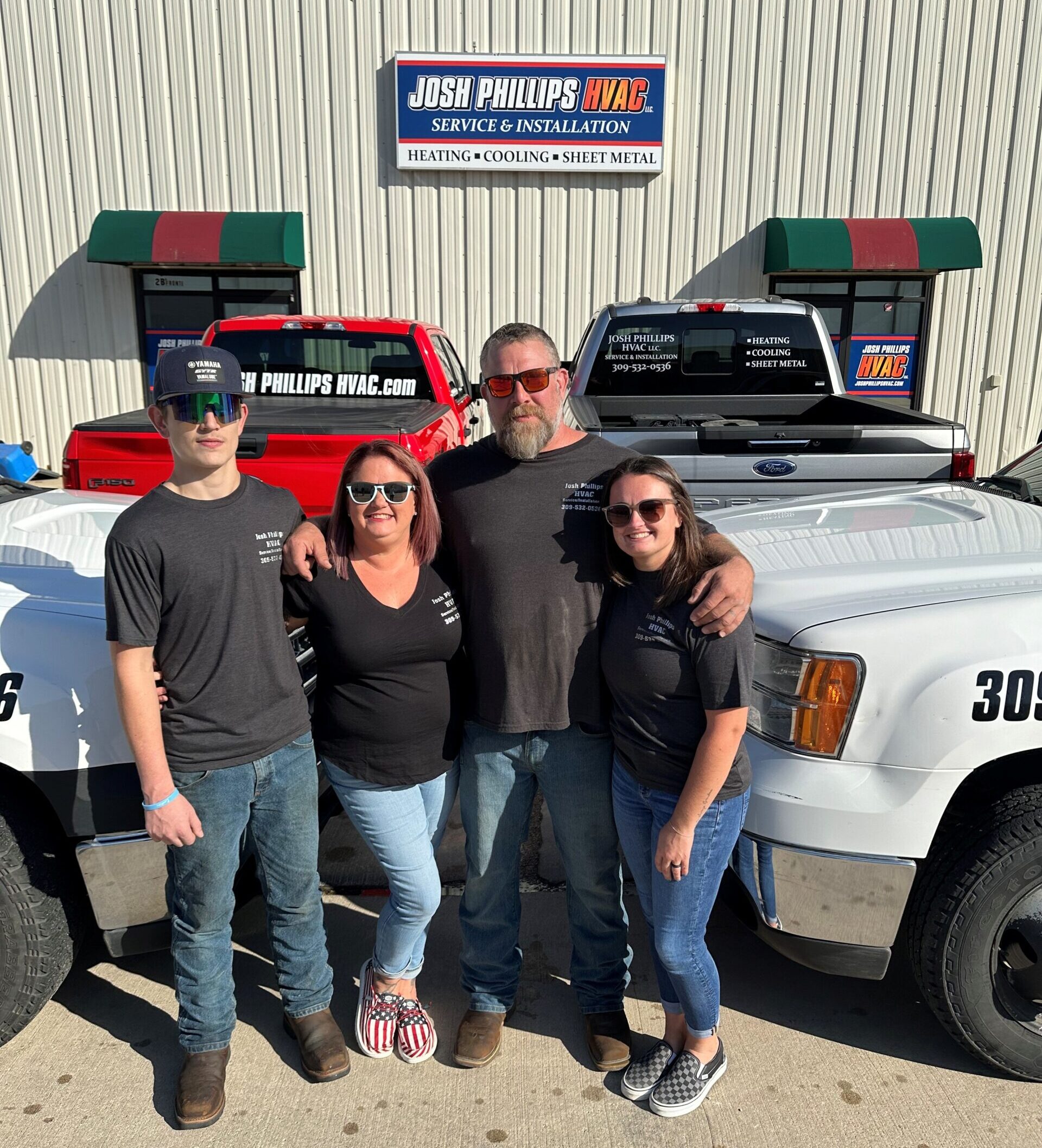 Picture of the owner and his family