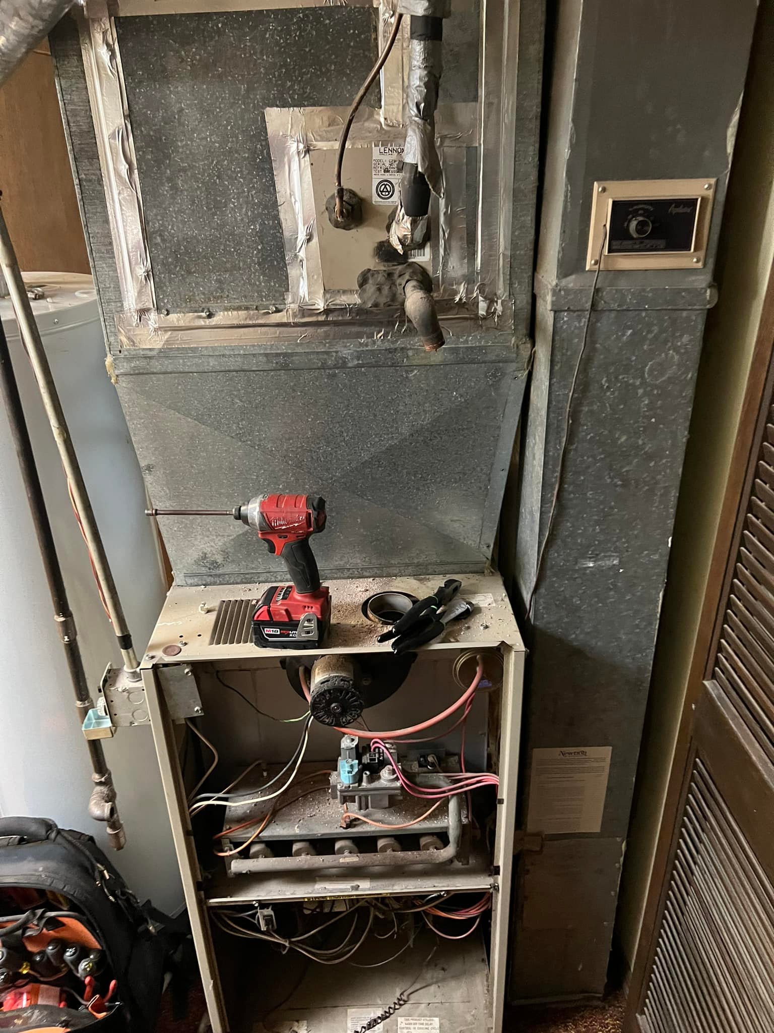 Servicing a furnace