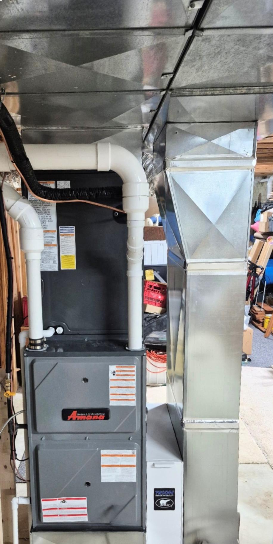 Installing a furnace